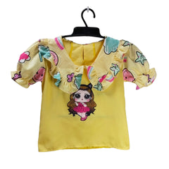 Colorful Kids One-Piece Jumpsuit with Cartoon Print