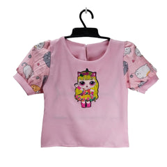 Pink Cat Onesie, Kids Jumpsuit Pajamas, Unicorn Patterned Baby Clothing