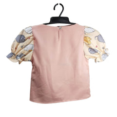 Adorable Cat-themed Baby Romper with Short Sleeves