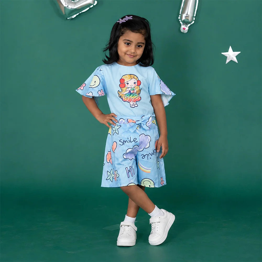 Colorful Smiley Faces Jumpsuit | Kids Clothing | Unicorn Design