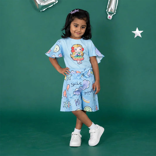 Colorful Smiley Faces Jumpsuit | Kids Clothing | Unicorn Design