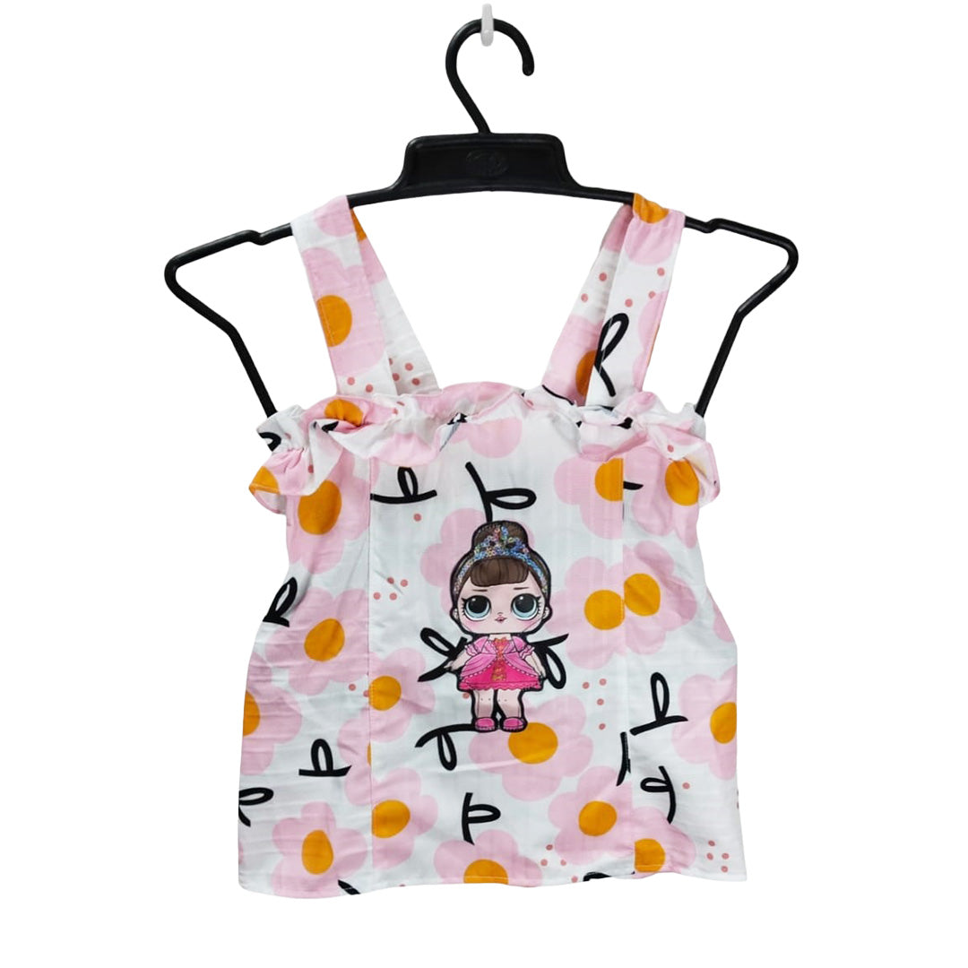 Pink & White Polka Dot Toddler Dress