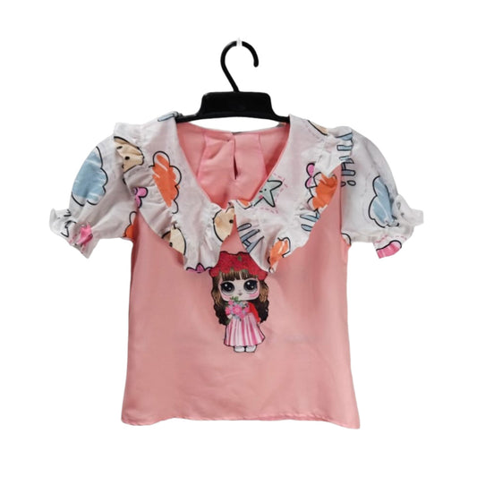 Colorful Baby Girl Romper with Hilarious Print