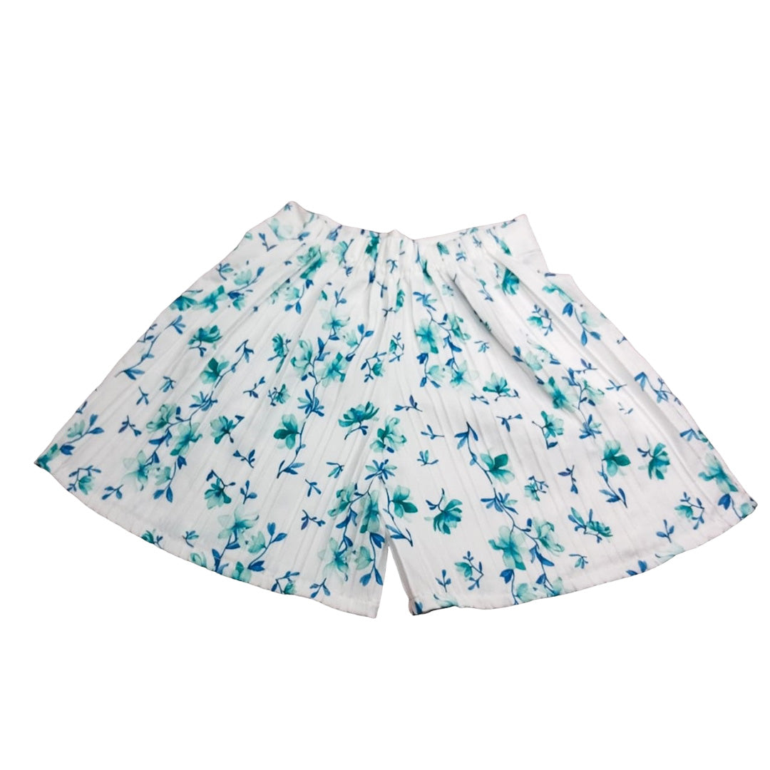 Vintage Floral Patterned Crop Top