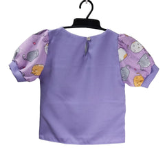 Kids Pajamas Onesie - Purple with Animal Pattern