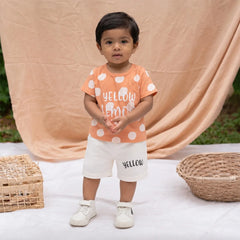T-Shirt with Roar Shark Cartoon Design, Kids Short Sleeve Tee