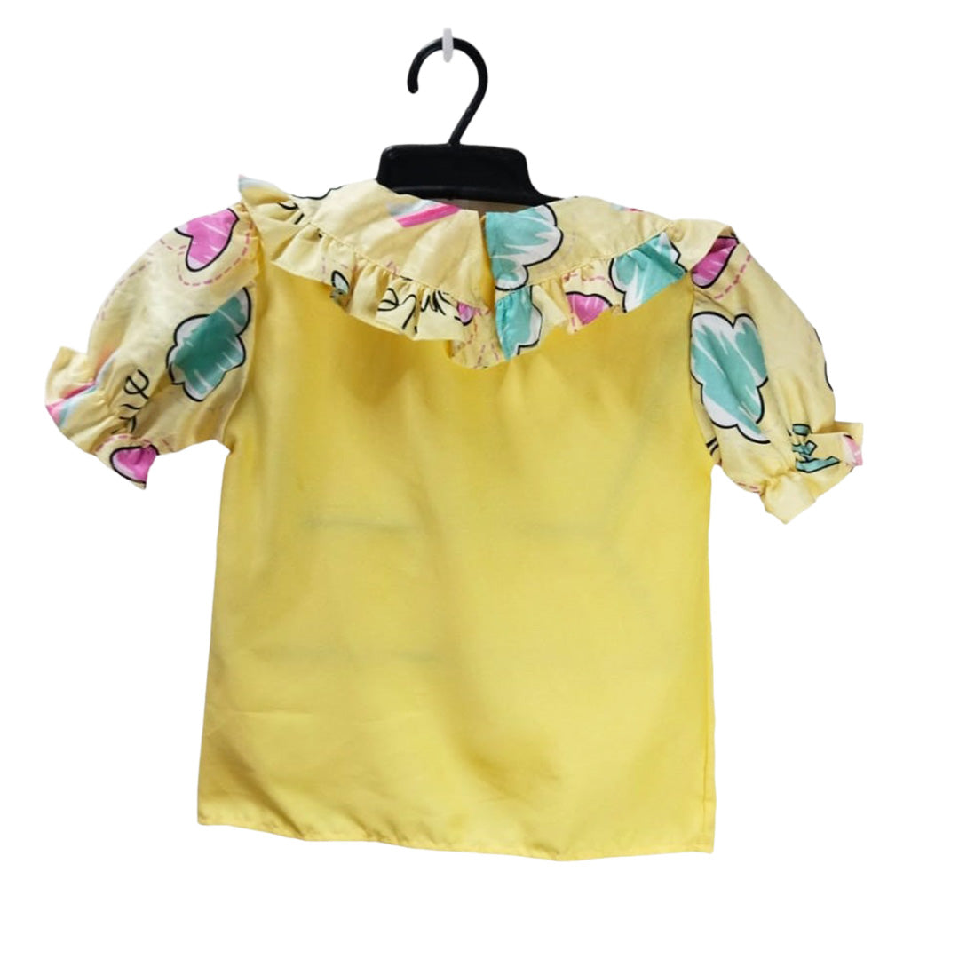 Colorful Kids One-Piece Jumpsuit with Cartoon Print