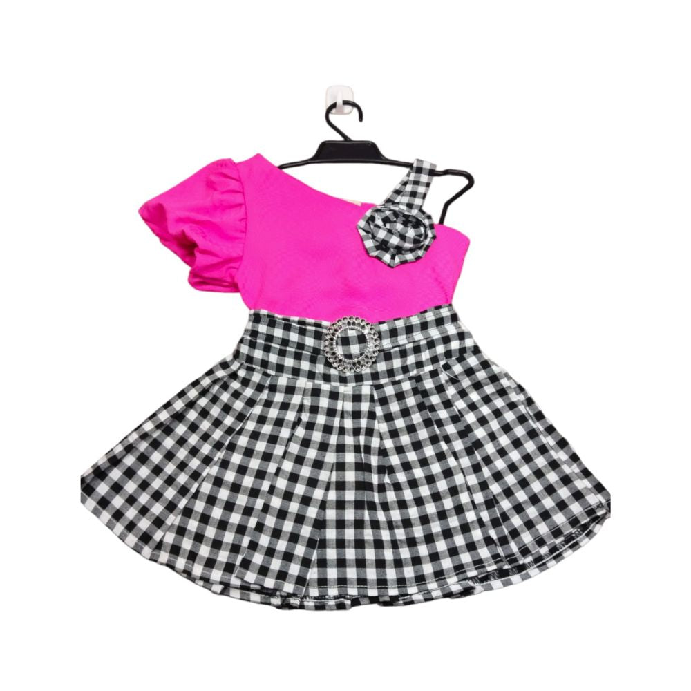 Adorable Girls' Baby Doll Outfit Set - Plaid Jumper & Accessories