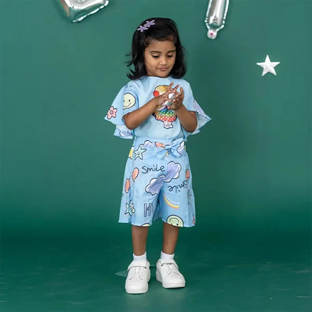 Colorful Smiley Faces Jumpsuit | Kids Clothing | Unicorn Design