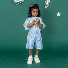 Colorful Smiley Faces Jumpsuit | Kids Clothing | Unicorn Design
