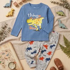 Dino Kids Pajamas Set: Unique Dinosaur Tops and Bottoms for Toddlers, Perfect for Bedtime Fun!