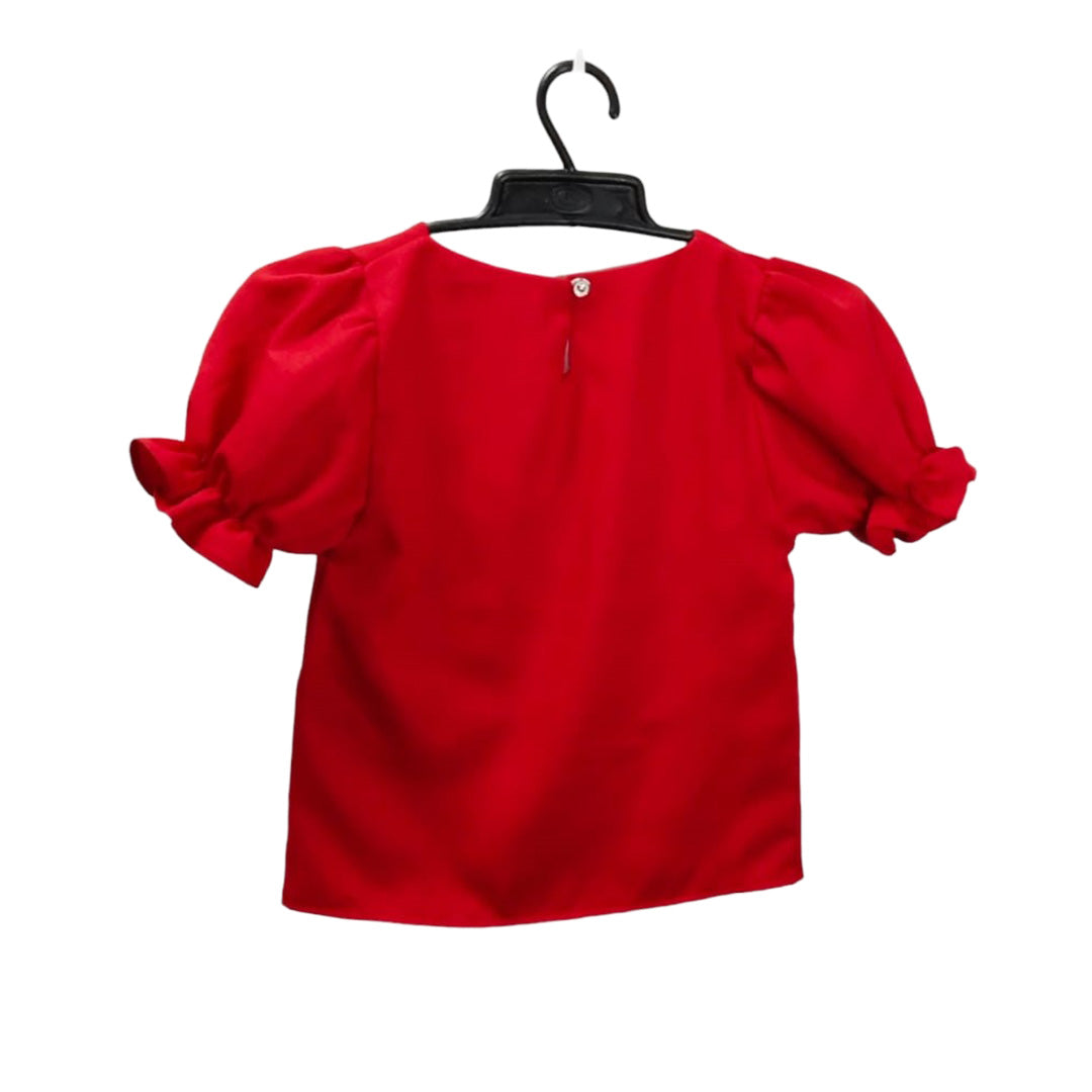 Red Jumpsuit with Red Polka Dot Pattern - Kid's Overalls - Playful Toddler Clothes