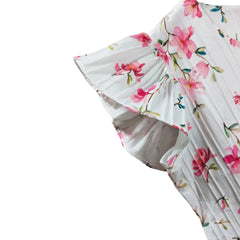 Floral Print Off-the-Shoulder Baby Doll Outfit