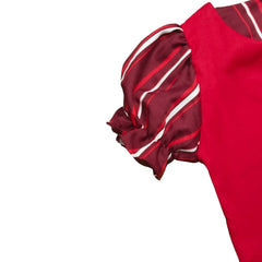 Red T-Shirt with Cartoon Character, Child's Fashion, Unisex, Kid's Tee, Children's Clothing