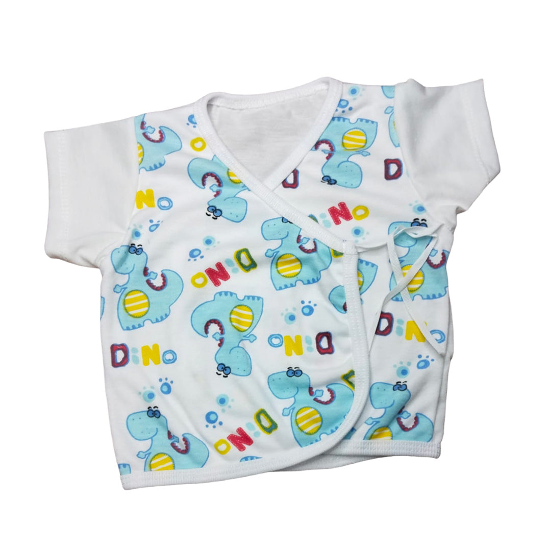 Adorable Blue Nursery Romper with Donut Design - Baby Boy Onesie