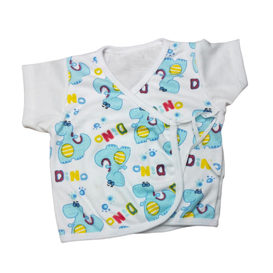 Adorable Blue Nursery Romper with Donut Design - Baby Boy Onesie