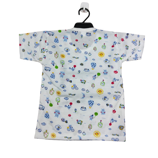 Unisex Baby Onesie with Floral Design