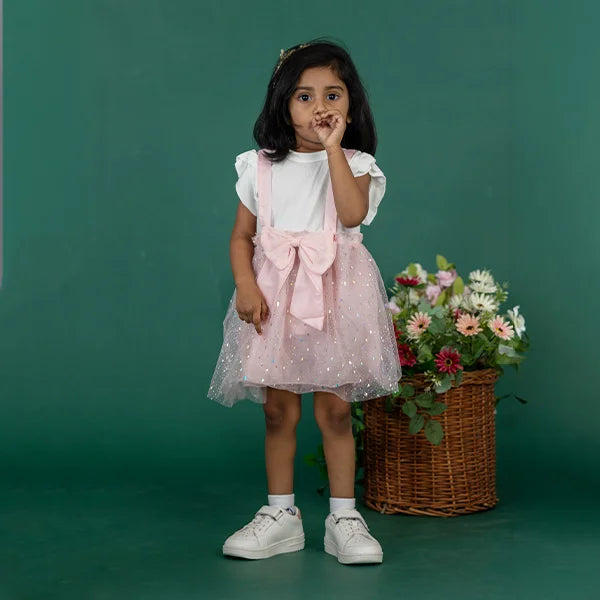 Pink Baby Dress with Bow - Chic, Adorable Girls Formal Wear