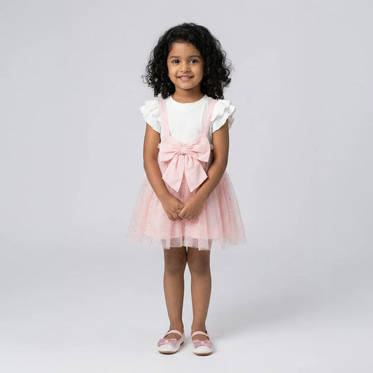 Pink Baby Dress with Bow - Chic, Adorable Girls Formal Wear