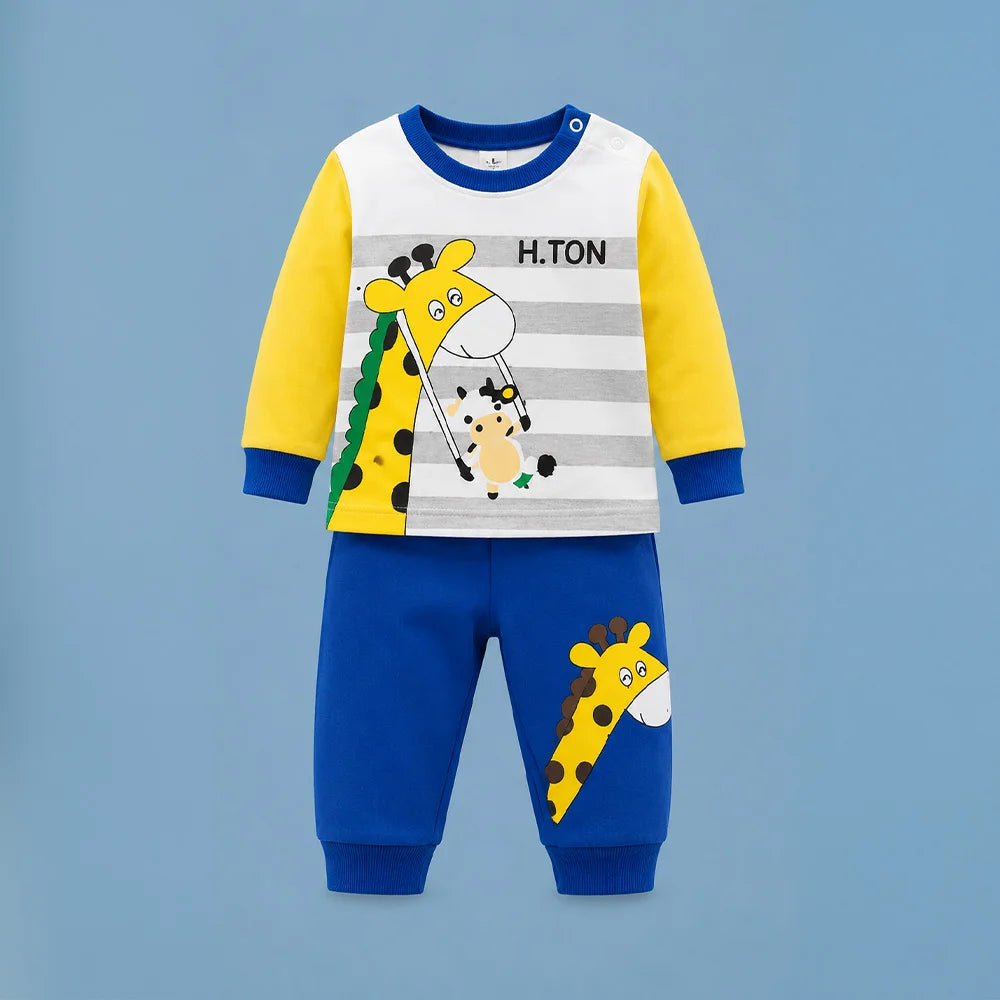Adorable Baby Giraffe Pajamas with H.Tong Character