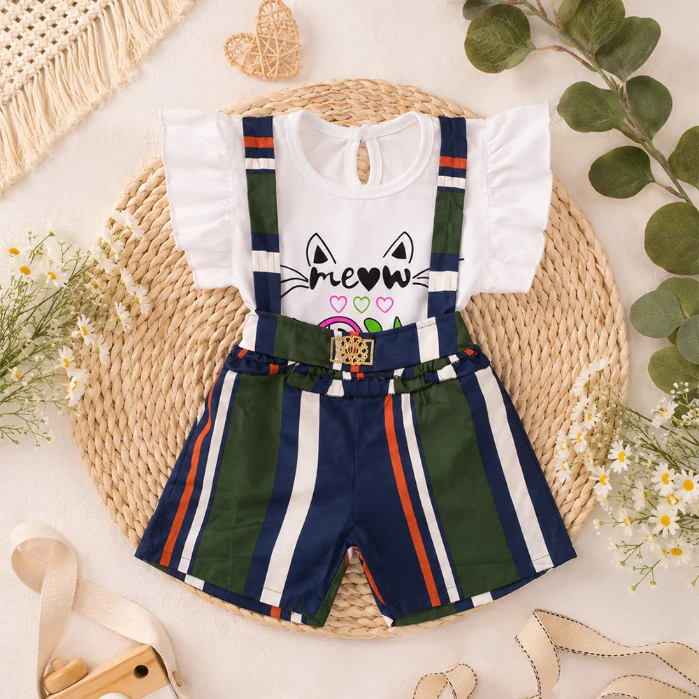 Cat Lover Children's Onesie and Shorts Set
