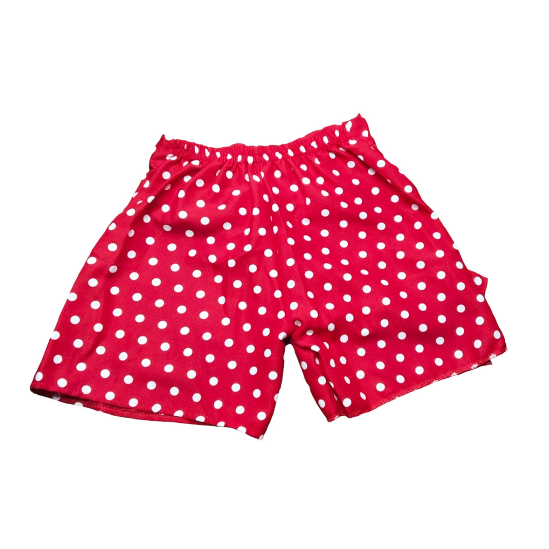 Vintage Red Tie-Dye Blouse with Playful Owl Design