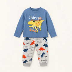 Dino Kids Pajamas Set: Unique Dinosaur Tops and Bottoms for Toddlers, Perfect for Bedtime Fun!