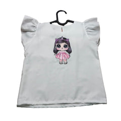 Girls Jumpsuit, Black and White Checkered Dress with Kawaii Anime Character, Casual Fashion