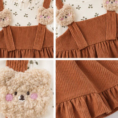 Adorable Baby Girl Dress - Chic Ruffled Design with Floral Embroidery - Perfect for Spring!