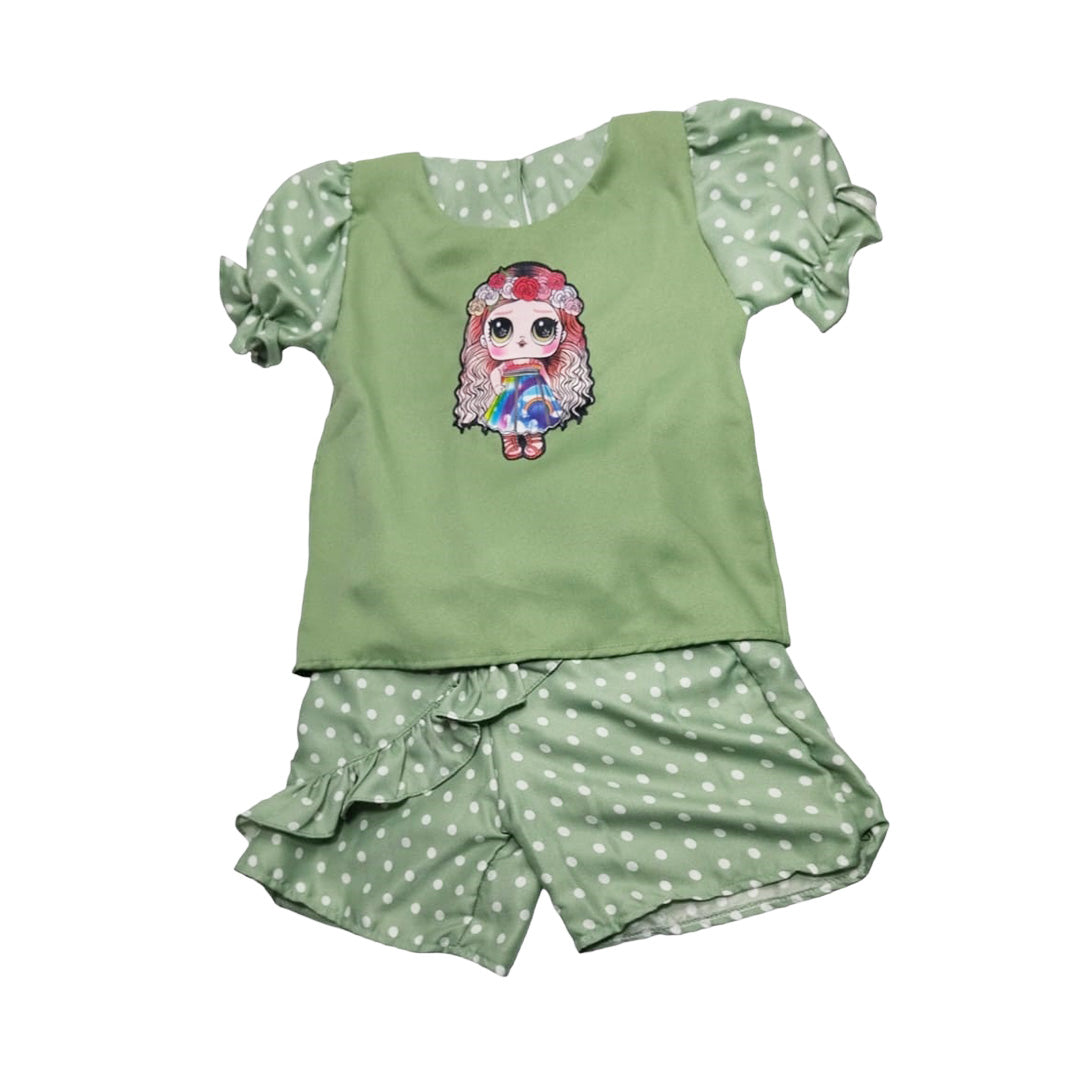 Girls' Fashionable T-Shirt with Unique Design