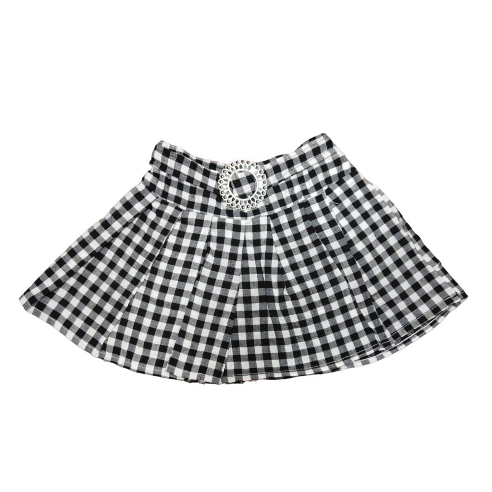 Adorable Girls' Baby Doll Outfit Set - Plaid Jumper & Accessories