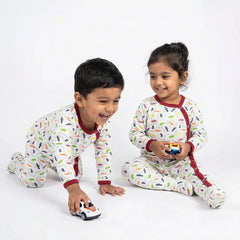 Baby One Piece Onesie - Carrots & Fish Print