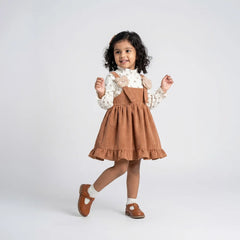 Adorable Baby Girl Dress - Chic Ruffled Design with Floral Embroidery - Perfect for Spring!