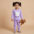 Adorable Cat Missy One-Piece Baby Romper with Polka Dot Pattern