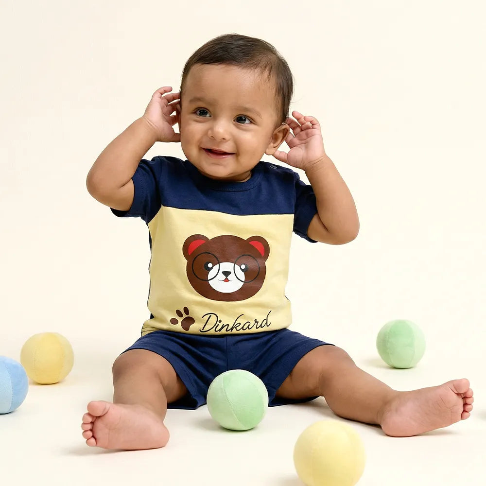 Bear Baby Onesie and Short Set