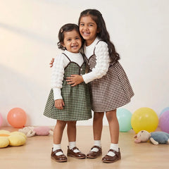 Cute Plaid Baby Dress with Ruffle Trim - Chic Checkered Toddler Fashion