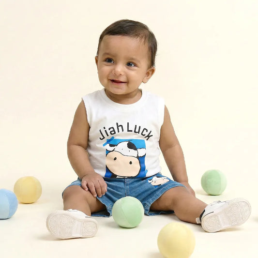 Jihah Luck Cow Tank + Shortie Set