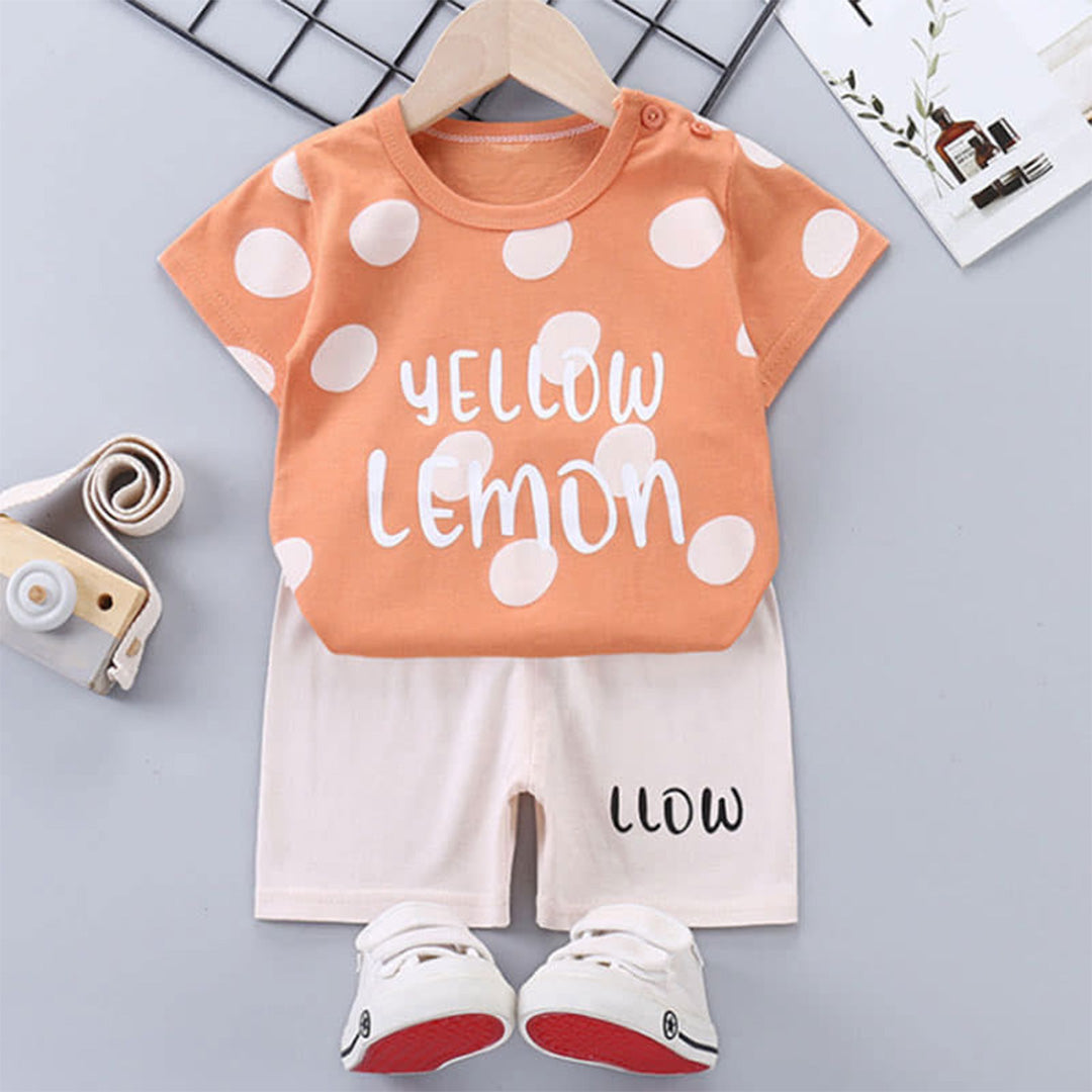 T-Shirt with Roar Shark Cartoon Design, Kids Short Sleeve Tee