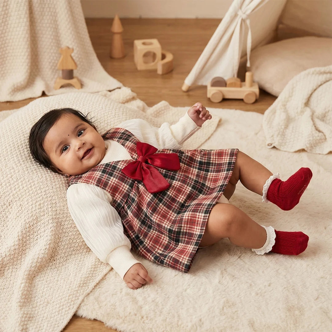 Plaid Ruffle Baby Girl Dress