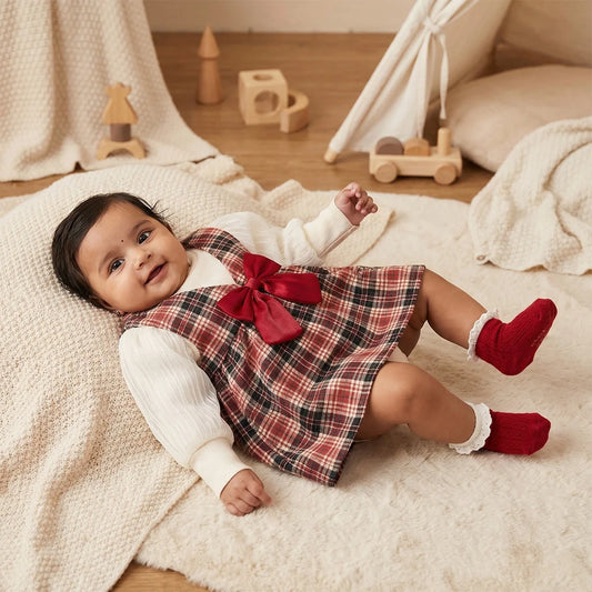 Plaid Ruffle Baby Girl Dress