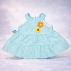 Ruffled Romper with Flower Applique - Adorable Toddler Outfit